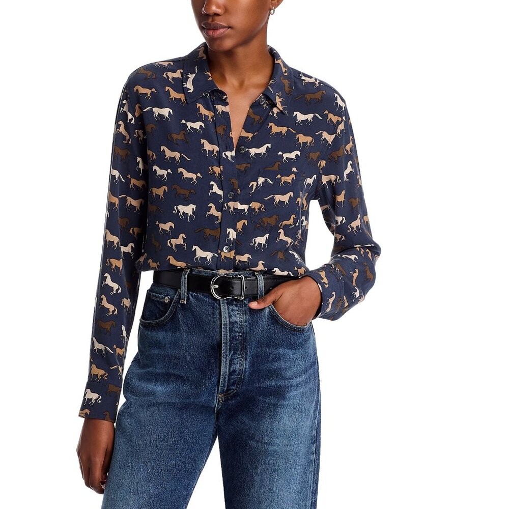 Rails Silk Kate Printed Shirt Small